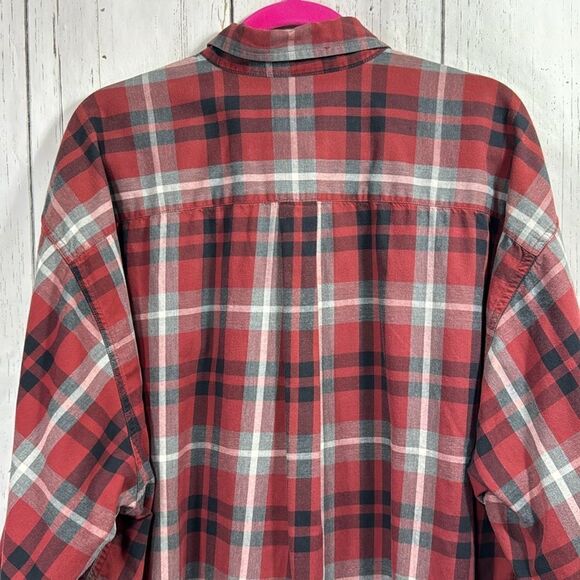 Eddie Bauer Mens Plaid Cotton Long Sleeve Button Down Casual Shirt Size XXL - Picture 13 of 16